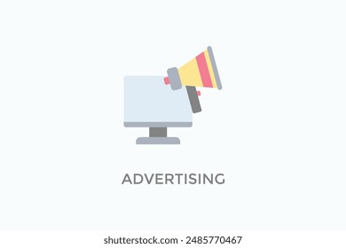 Advertising Vector Icon Or Logo Illustration