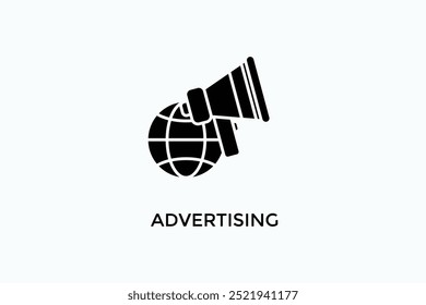 Icono de Vector publicitario o ilustración de logotipo