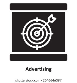 Advertising Vector Icon which can easily modify or edit
