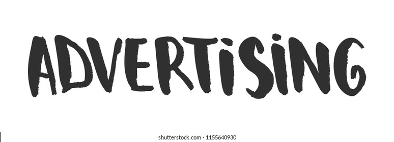 Advertising Vector Illustration Handdrawn Lettering Fo Stock Vector ...