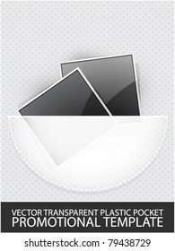 Advertising vector. Just put your item in the pocket