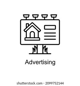 Advertising Vector line icons for your digital or print projects.