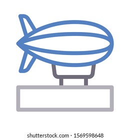 advertising vector thin line icon 