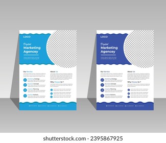 Werbung und Webseiten ist dieses Design-Template für den Unternehmensflyer A4.Kann an Broschüren, Steuern, Zeitungen, Banner, Firmenpräsentationen, Portfolios, Flyer, bunt,
