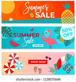 Advertisment banner of summer Sale