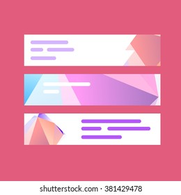 Advertisment design element for web-site, app or presentation