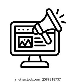 Advertsing Icon Element for Design