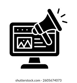 Advertsing Icon Element for Design