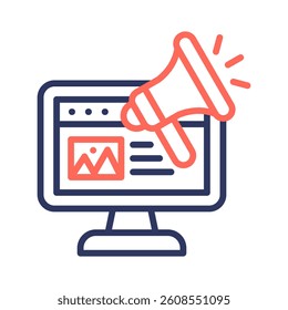 Advertsing Icon Element for Design
