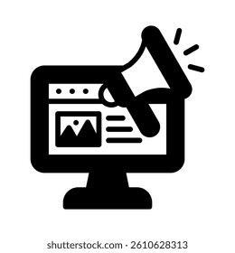 Advertsing Icon Element for Design
