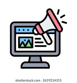 Advertsing Icon Element for Design