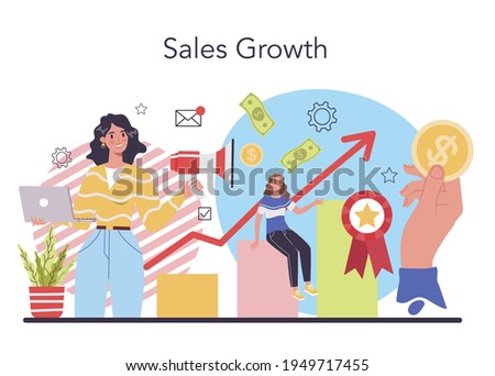Advertsing and PR concept. Commercial advertisement and communication