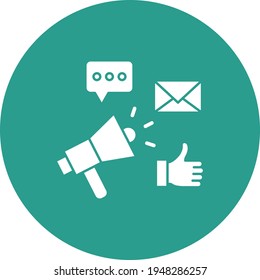 Advertsising, marketing, ads icon vector image. Can also be used for seo and web. Suitable for use on web apps, mobile apps and print media.