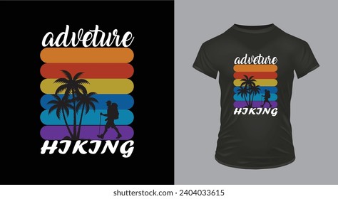 Adveture hiking Classic T-Shirt Design 