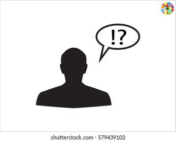 Advice, chat, people, icon vector illustration eps10