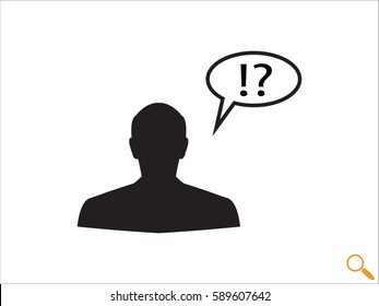 Advice, chat, people, icon vector illustration eps10
