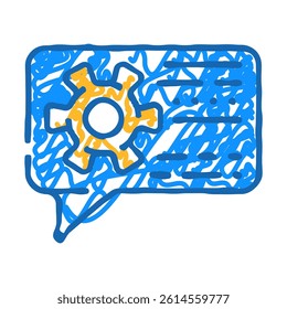 advice and dialogue business consultant with client doodle icon sketch vector. advice and dialogue business consultant with client sign. isolated symbol illustration