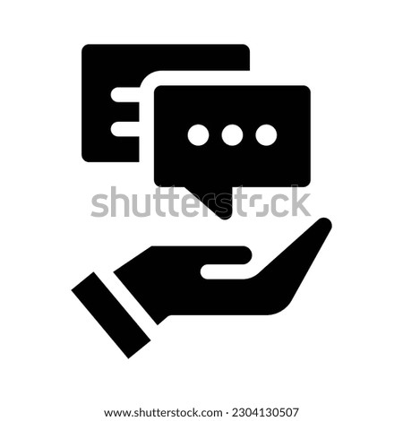advice glyph icon illustration vector graphic