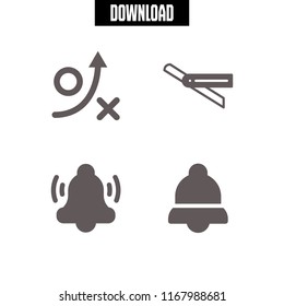 advice icon. 4 advice vector set. rule, notification and game strategy sketch icons for web and design about advice theme