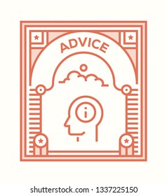 ADVICE ICON CONCEPT