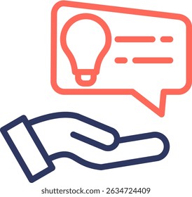 Advice Icon Line Color Vector Illustration