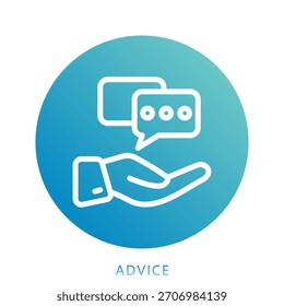 Icono de consejos Icono de mini ilustración. Uso Para El Concepto Moderno, Impresión, Ui, Ux Kit, Web Y Desarrollo De App. Vector Relacionado Con La Oficina, La Educación, El Examen Y Más