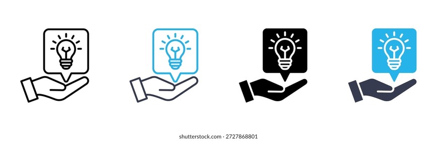 Advice icon multiple style vector illustration