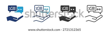 Advice icon set collection multi-style.