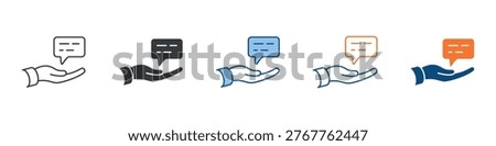 Advice Icon Set Multiple Style Collection