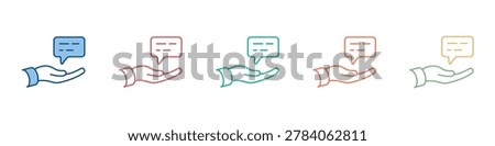 Advice Icon Set Multiple Style Collection