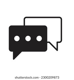 Advice icon. Speech bubble vector symbol. Support message chat flat sign for apps and websites.
