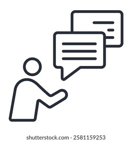 Advice icons isolated on White Background. Flat style design