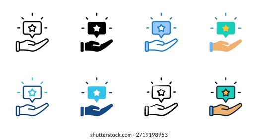 Advice icons set multiple style collection. Editable stroke 
