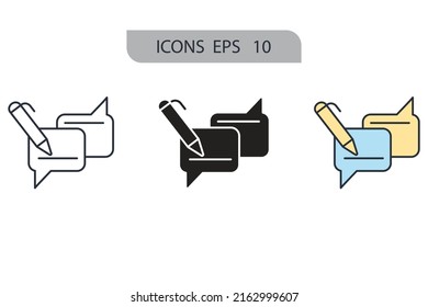 Advice icons  symbol vector elements for infographic web