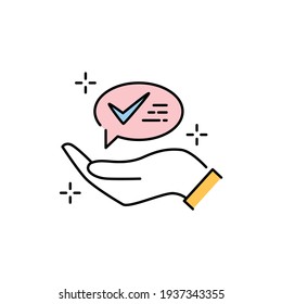 Advice сolor line icon. Pictogram for web page, mobile app, promo. UI UX GUI design element. Editable stroke.