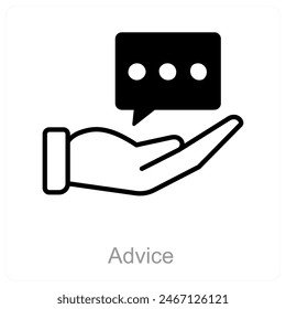 Advice and mentor icon concept