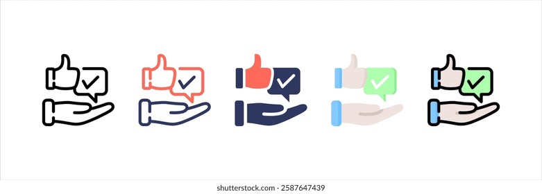 Advice Multi Style Icon Set