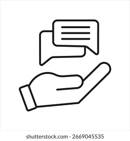 Ilustración vectorial de icono de esquema de consejos