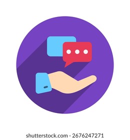 Icono redondeado de la mini ilustración del color. Uso Para El Concepto Moderno, Impresión, Ui, Ux Kit, Web Y Desarrollo De App. Vector Relacionado Con La Oficina, La Educación, El Examen Y Más