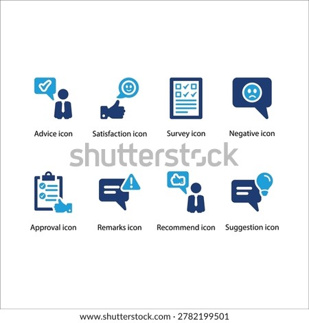 Advice. Satisfaction, Survey, Negative, Approval, Remarks, Recommend, Suggestion, icon