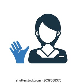 Advise, avatar icon. Simple editable vector illustration.