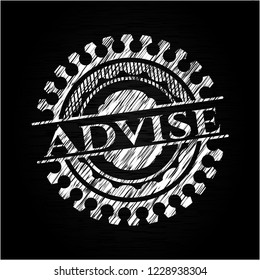 Advise chalk emblem