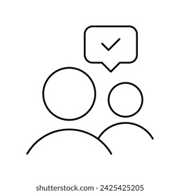 Advise line icon, adviser, interview, meeting, business and finance, business people, conversation, communications, chat, speech