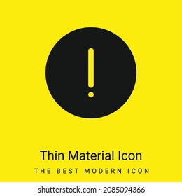 Advise minimal bright yellow material icon