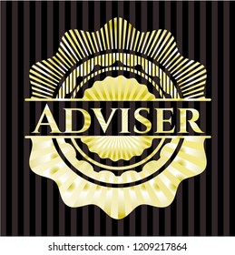 Adviser golden emblem
