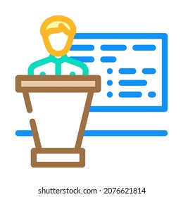 advisor business consultant color icon vector. advisor business consultant sign. isolated symbol illustration