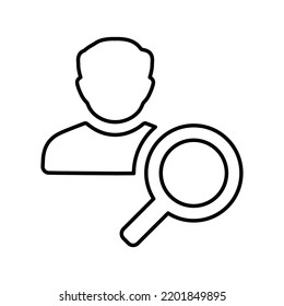 Advisor, Connoisseur, Expert Outline Icon. Line Art Vector.