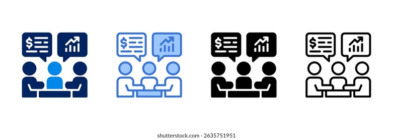 Ícone do Consultor Definir Coleção de Estilos Diferentes