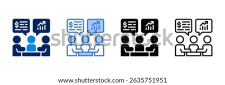 Advisor Icon Set Different Style Collection