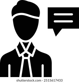 Ilustração de design de ícone de vetor do Advisor
